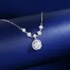 Colar Pequeno Cubo de Açúcar Cravejado de Diamantes Acessórios para Mulheres, Design de Nicho de Luxo Leve, Corrente de Clavícula com Franja de Alta Qualidade, Corrente de Pescoço, Joias de Outono e Verão