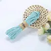 Corda de Algodão Fiada com Alma Colorida 3mm*10M Corda para Etiqueta de Decoração de Presente Decoração DIY de Natal Embalagem Corda para Tapeçaria