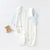 Ropa de Bebé Primavera Verano Mameluco Traje Ligero de Aire Acondicionado para Bebé Traje para Gatear en Casa Traje Ha Pijamas Transpirables de Manga Larga
