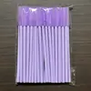 Cepillo de silicona para pestañas con varilla de cristal, cepillo para cejas, maquillaje, mini cepillo pequeño, peine de silicona colorido para pestañas, cepillo de silicona para pestañas