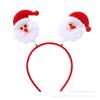 Tocado navideño accesorios de disfraz Santa muñeco de nieve alce oso blanco sombrero navideño diadema cuerno accesorios para el cabello pasador