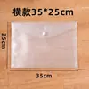 Bolsa de Archivo Transparente con Botón de Presión, Estilo Horizontal y Vertical A6, Bolsa de Almacenamiento B4, Múltiples Tamaños, Bolsa para Documentos A7 B4 A4 para Uso en Oficina