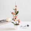 Bonsái Artificial de Flor de Ciruelo con Dos Ramas, Decoración Creativa para Interiores, Elegante, Venta Directa del Fabricante de Jinhua, Planta en Maceta Simulada