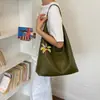 Bolso de mujer de gran capacidad 2026 moda de verano nuevo bolso de hombro simple patrón tejido bolso tote casual para el día a día