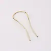 Horquilla de Alambre de Cobre en Forma de U DIY Estilo Antiguo Dinastía Ming Hanfu Accesorio para el Cabello Horquilla Horquilla Galvanizada Horquilla Envuelta en Flores Accesorios