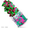 Kit de lantejoulas para unhas de Natal verde quente transfronteiriço 24 cores glitter gradiente lantejoulas laser