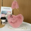 Nova Bolsa Fofa Estilo Coreano Moda Bolsa de Amor Outono e Inverno Versátil Bolsa de Ombro Transversal Porta-moedas de Amor