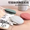Caja de Almacenamiento Pequeña con Cable Bolsa de Silicona para Cable de Datos Cubierta Protectora Bolsa de Almacenamiento para Auriculares Bluetooth Auriculares Inalámbricos Zhanfanheng