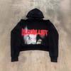 Estilo Oscuro Y2K Punk Sudadera Holgada Nueva Impresión Retro Americana Moda Casual Sudadera para Hombre y Mujer Venta al por Mayor