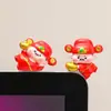 Decoración Creativa para Escritorio de Oficina de Animales Pequeños Estabilizador de Ánimo Figura de Dibujos Animados Adorno para Pantalla de Computadora Alivio del Estrés