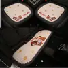 Juego de cojines para asiento de coche de varios cojines para perro salchicha al por mayor transfronterizo, cojín de asiento de tela de lino y algodón de tres piezas, nuevo cojín de dibujos animados para las cuatro estaciones