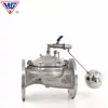 Válvula de Flotador de Control Remoto Shanghai Hugong 100X-16P Válvula de Control de Nivel de Agua de Acero Inoxidable Válvula de Reposición Automática de Agua para Tanque de Agua