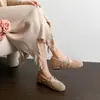 Sapatos Mary Jane de Pelo com Aumento Interno de Altura para Mulheres, Roupa Externa de Outono e Inverno, Novos Sapatos Versáteis de Feijão com Solado Macio para Gestantes, Sapatos de Cano Baixo de Algodão com Forro de Lã