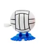 Novidade Divertido Mola de corda Mola de corda Bola que pula Basquete Futebol Bola de olho grande Truque Halloween Presente Brinquedo