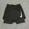 Pantalones Cortos Deportivos de Verano para Correr, Nadar, Atletismo, de Secado Rápido para Entrenamiento, con Tres Puntos Anti-Exposición, de Moda, de Doble Capa, de Dos Piezas para Hombre