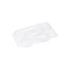 Caja de Embalaje tipo Blíster para Tartaleta de Huevo, 2 Piezas, Plástico Transparente, Caja de Embalaje Desechable para Hornear Pasteles, Uso Doméstico con Tapa