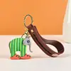 Llavero de Goma Suave de PVC de Dibujos Animados Nuevo Transfronterizo Palo de Madera Creativo Personalizado Llavero de Coche Colgante para Bolso