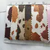 Moda Lana Sintética Estampado Brillante Bolso de Lana de Lácteo Bolso de Mano Cuero Artesanal Lana de Caballo Tela de Lácteo