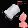 Molde de vela aromática ins Wind para atacado, molde 3D abstrato de corpo humano, molde de silicone para sabonete com óleo essencial DIY, rosto tridimensional