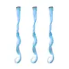 Extensões de Cabelo com Presilhas Coloridas, Tingimento Pendurado na Orelha, Permeável, Coloridas, Uma Presilha, Longas Lisas, Prontas para Envio, Perucas de Fibra Sintética de Alta Qualidade