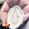 Super brillante flor cuenta flor teléfono correa decoración ins cristal con cuentas corta bolsa teléfono cadena colgante llavero