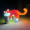 Escultura Decorativa Criativa de Gato em Fibra de Vidro para Exterior Loja de Desenhos Animados Fachada de Loja Gramado de Shopping Atrativo de Tráfego Fibra de Vidro Feito Sob Medida