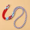 Cordón para Teléfono Móvil, Cruzado al Cuerpo, Colgante para Cuello, Tejido a Mano en Nylon para Muñeca, Antiperdida, Hecho a Medida, Hebilla Metálica de Color Contrastante, Estilo Largo Ajustable, Uso de Tres Vías