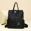 Mochila Impermeable Estilo Sencillo de Nylon Ligera Portátil para Mujer Multifuncional para Exteriores Ocio Acolchada Gran Capacidad Bolso de Hombro