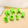 Cuentas de Acrílico con Agujero Grande del Alfabeto Inglés Cuentas Sueltas Accesorios para Joyería DIY Cadena para Teléfono Bolso Llavero Materiales para Cuentas