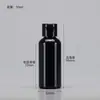 Botellas de Plástico Transparentes con Tapa abatible en stock 30 50 100ml Flexibles para Loción Cosmética Botellas Dispensadoras con Tapa de Mariposa