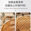 Cesto de Roupa Suja Tecido em Rattan Sintético Personalizado Estilo Ins Impermeável Cesto de Armazenamento de Roupa Suja Organização de Quarto Banheiro de Hotel Cesto de Lavanderia