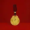 Pingente Tradicional Vietnamita de Ouro de Areia Resistente ao Fogo e que Não Desbota para o Ano do Cavalo, Simbolizando Sucesso, Pode Ser Queimado, Joia de Ouro de Areia