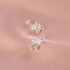 Aretes de Flor Dulces Aretes de Oreja de Tornillo de Orquídea Suzuki con Diseño de Nicho Avanzado Simple Elegante