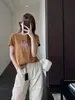 Linda y juvenil camiseta coreana de estilo holgado con bordado adelgazante, top casual de manga corta de dibujos animados para mujer, nuevo modelo de verano H072001