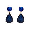 Brincos europeus e americanos transfronteiriços novos em forma de gota d'água com strass, moda versátil, temperamento, vestido feminino, acessórios de brincos, atacado