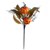 Decoración Halloween Transfronteriza Rosas Negras Decorativas Calabaza Festival de Fantasmas Decoración de Fiesta Decoración de Acción de Gracias Esquejes
