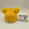 Chapéus Infantis, Gorros de Lã Tricotados para Bebês, Outono e Inverno Meninos e Meninas, Chapéu Cachecol de Orelha com PomPom Quente para Bebês para Crianças