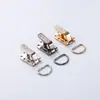 Botões de Metal para Casaco de Pelo de Vison com Diamantes, Gancho Especial para Roupas de Pelo de Luxo Femininas, Botões de Bico de Pato em Couro