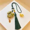 Colgantes de Brocado de la Dinastía Song Hechos Completamente a Mano, Colgantes para Coche, Llaveros, Accesorios para Teléfono y Bolsos, Amuletos de Paz, Decoraciones de Bolsas de Dinero, Venta al por Mayor