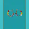 Pendientes Redondos de Vidrio de Colores con Perlas 2025 Pendientes Exquisitos Retro Lujo Accesible Pendientes Elegantes de Gama Alta Nicho Femenino