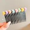 Pente para Cabelo com Estampa de Leopardo Retrô Doce Sem Costura com Múltiplos Dentes Estilo Coreano High-End Versátil Presilha de Cabelo para Mulheres Adultos Acessórios de Cabelo Headwear