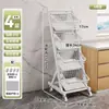 Prateleira de Armazenamento de Cozinha de Chão Multi-Camadas Frutas e Vegetais Cesta de Vegetais Multifuncional Armazenamento de Lanches para Sala de Estar Metabo