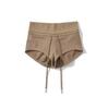 Shorts de Verano Ajustados de Tiro Bajo Elásticos de Moda Versátiles que Alargan las Piernas Deportivos con Cordón para Correr Casuales