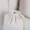 Bolsa de Lona con Cordón en Stock Bolsa de Algodón con Cordón Almacenamiento para Mudanza Bolsa de Lona en Blanco con Cordón Bolsa Antipolvo