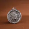 Colgante Rey Ciervo Dorado Plata Pura Dios Amarillo de la Riqueza Estilo Étnico Retro Vintage Nube Auspiciosa Etiqueta Kirin Hombres y Mujeres Joyería de Plata 999