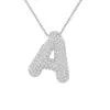 Collar Nuevo Estilo Europeo y Americano 2024 con Incrustaciones Collar de 26 Letras Burbuja Moda para Mujer Regalo de Cumpleaños Joyería