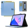Estampa de Tecido Capa de Couro Flip para Tablet Logo Personalizado Adequado para iPad Pro Capa Protetora Air6 Anti-Queda Fábrica de Exportação Ins