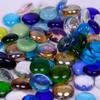 Cuentas Planas de Vidrio Tesoro para Niños Excavación Cuentas de Vidrio Fondo Plano Vidrio Artístico Hecho a Mano Piedra Pesca Pecera Decorativa Vidrio de Colores