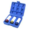 Juego de Vasos Coloridos, Juego de Vasos de 3 Piezas con Protección para Rines, Cabeza de Vaso, Herramienta de Juego de Vasos, Herramientas Neumáticas para Ferretería
