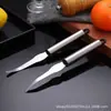 Cuchillo para carne de color naranja acero inoxidable 304 pelador de naranjas herramienta para cortar pudín de leche de naranja quitar el ombligo y extraer el corazón de la naranja